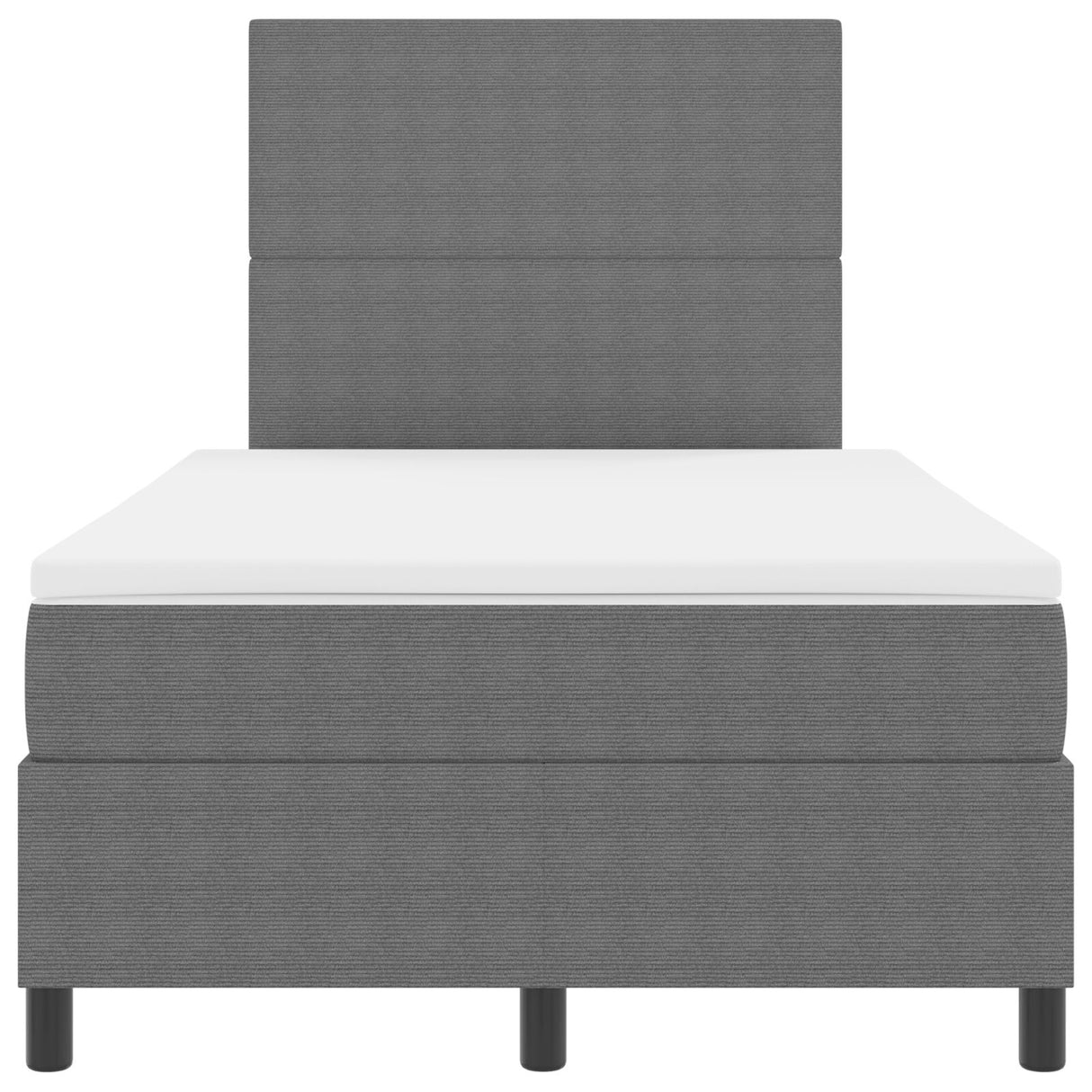 Boxspringbed met Matras Lichtgrijs Klein Tweepersoons Corduroy Stof