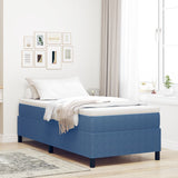 Boxspringbed met matras Blauw Corduroy stof 90 x 190 cm