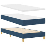 Boxspring Bed met Matras Blauw 80x200 cm Stof
