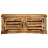 Schoenbank 110x38x45 cm Massief Hout Ruw Mango
