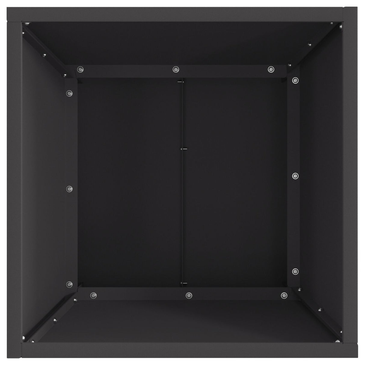 Vuurkorf Vierkant Zwart 40x40x30 cm Staal