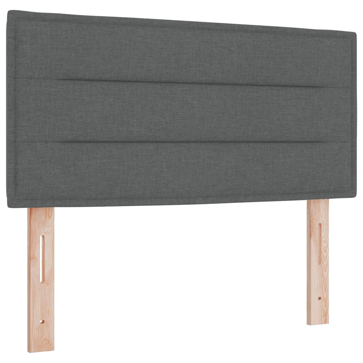Bedframe met Matras Donkergrijs Stof 90 x 190 cm Bedmatras