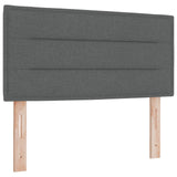 Bedframe met Matras Donkergrijs Stof 90 x 190 cm Bedmatras