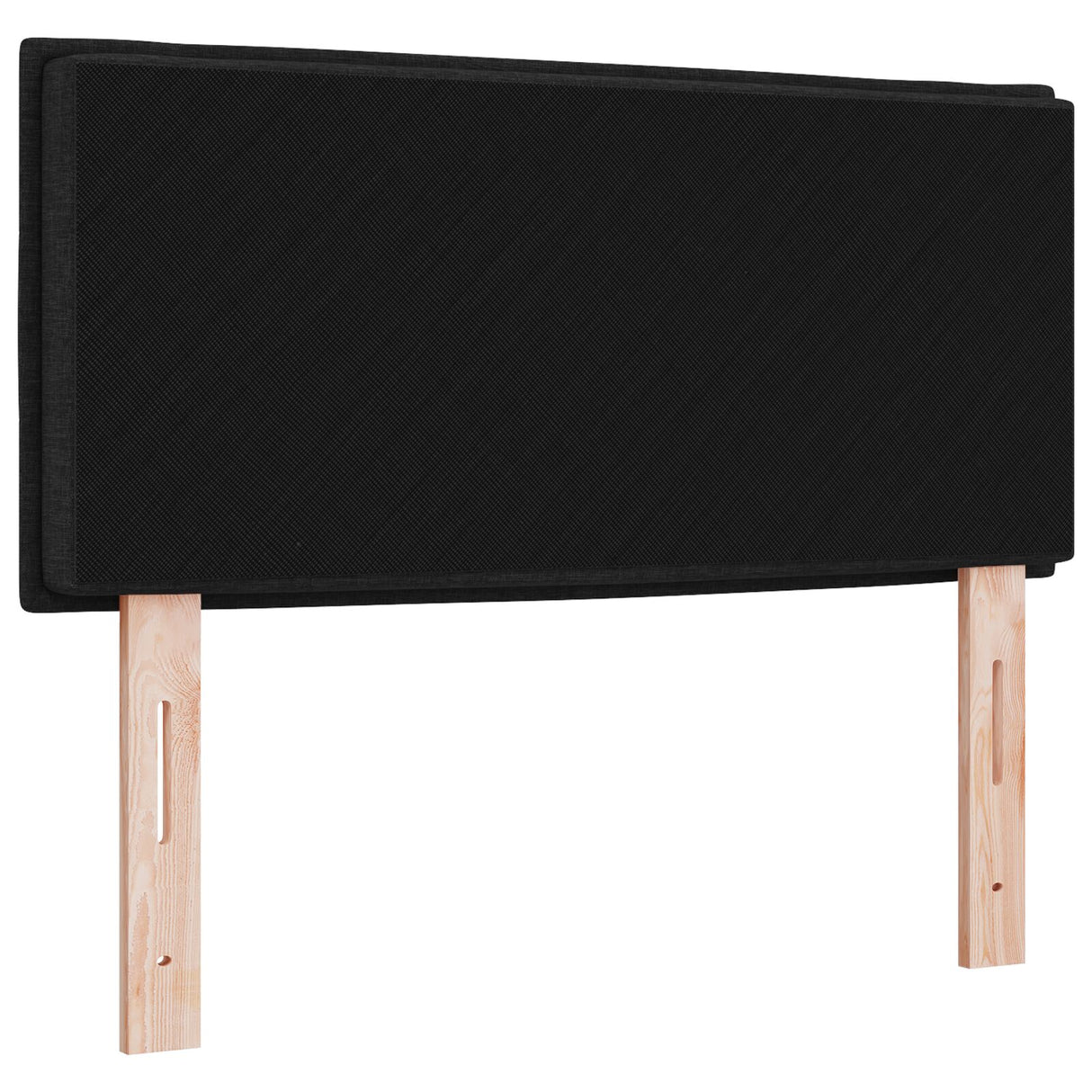 LED hoofdeinde Lijnen ontwerp Zwart 90 cm Stof