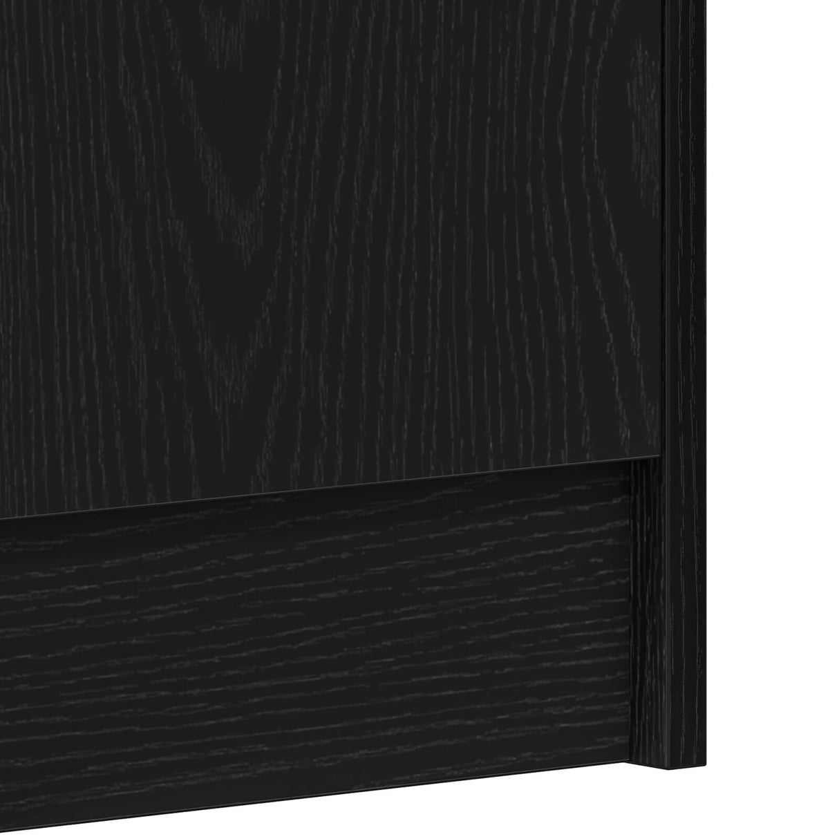 Schoenenkast Zwart Eiken 32x35x92 cm Bewerkt Hout