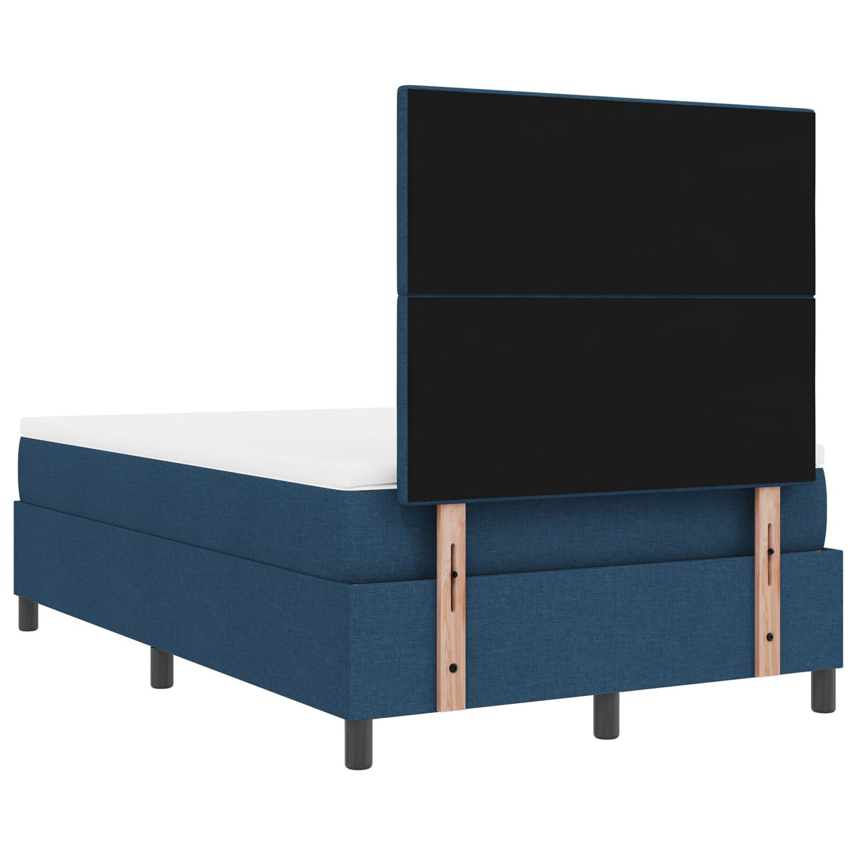 Boxspringbed met Matras in Blauw, Klein dubbel stof
