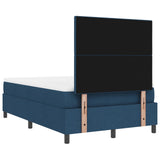 Boxspringbed met Matras in Blauw, Klein dubbel stof