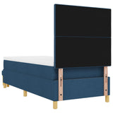 Boxspring Bed met Matras & Bank Blauw 80x200 cm Stof