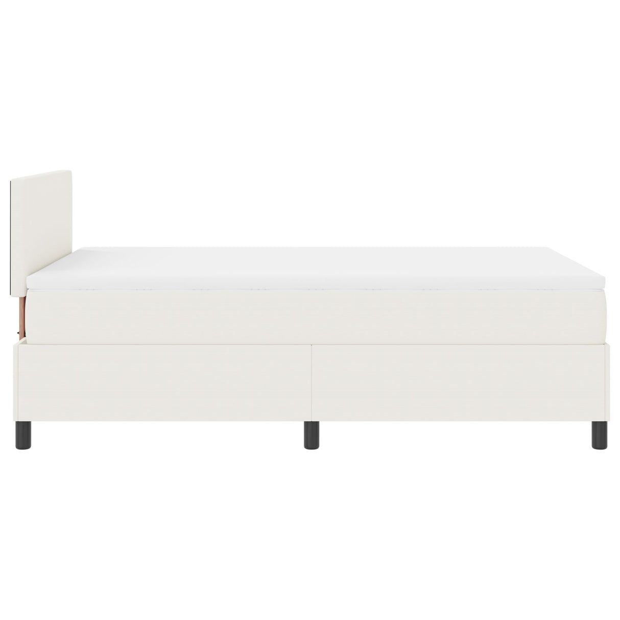 Boxspringbed met Matras Crème Klein Dubbel Corduroy Stof