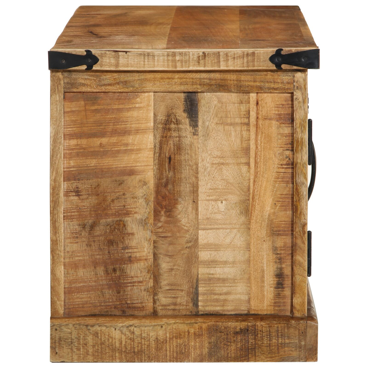 Schoenbank 110x38x45 cm Massief Hout Ruw Mango