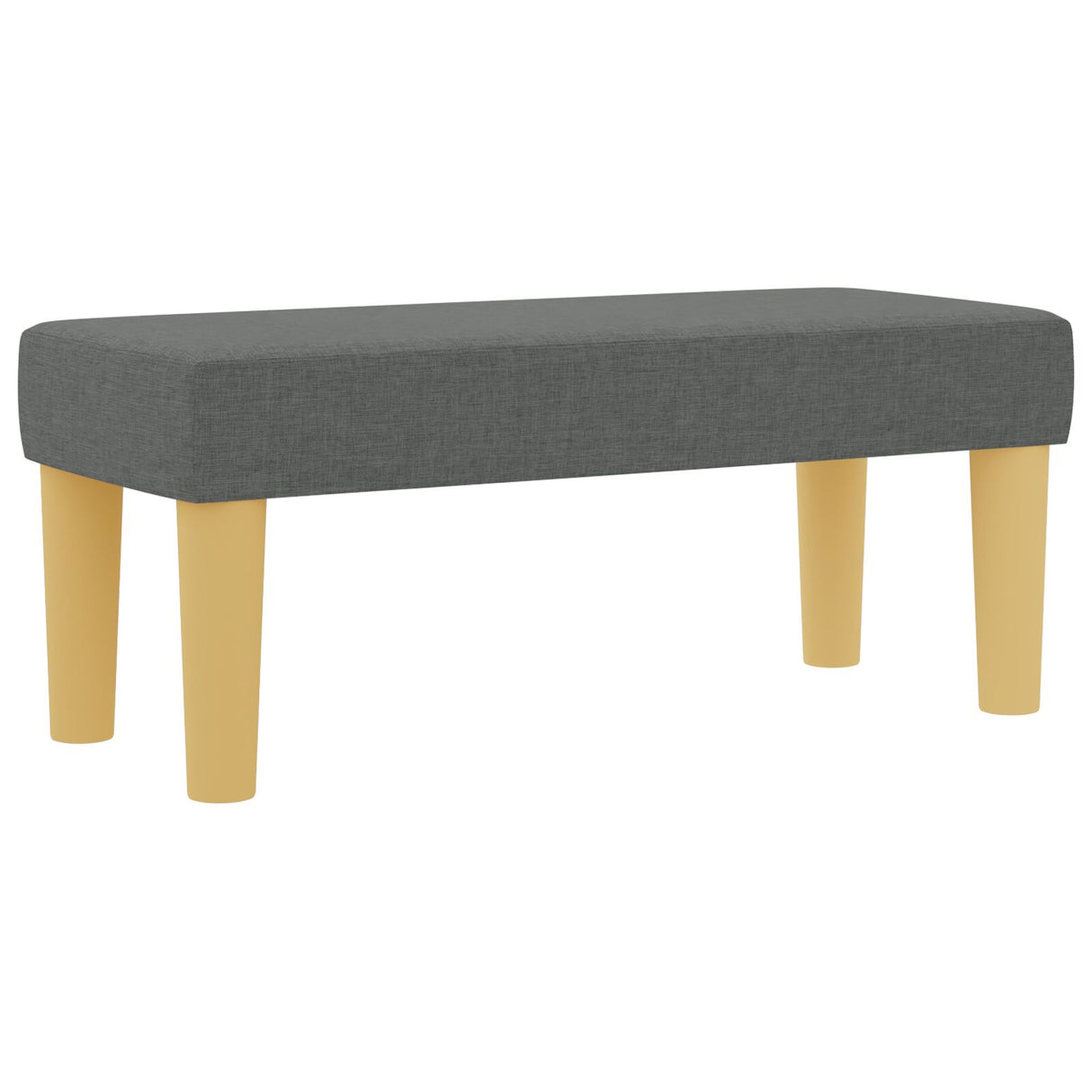Boxspringbed met Matras & Bank Donkergrijs 80x200 cm Stof