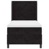 Boxspringbed met Matras & LED Zwart 80x200 cm Fluweel