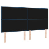 LED Hoofdbord Lijnen Ontwerp Blauw 90 cm Stof