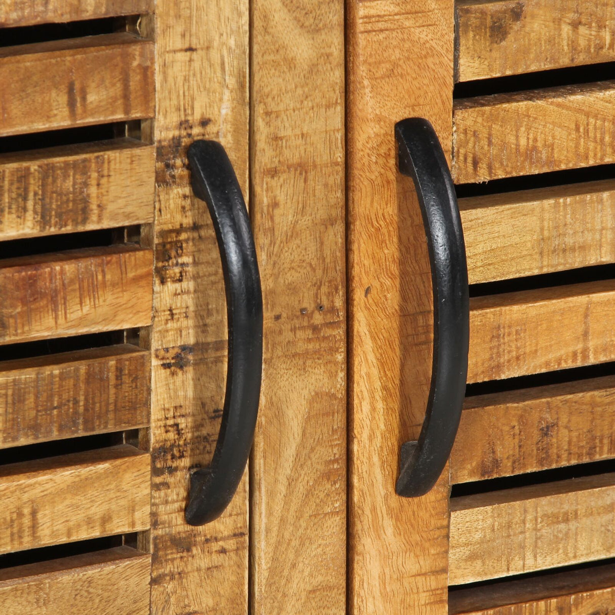 Schoenbank 110x38x45 cm Massief Hout Ruw Mango
