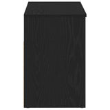 Bankje Zwart Eiken 60x30x45 cm Geengineerd Hout