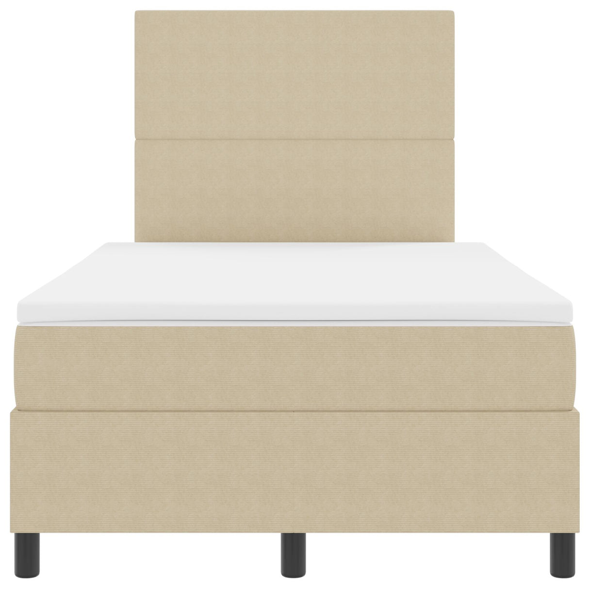 Boxspringbed met Matras Lichtgroen Grijs Klein Dubbel Corduroy Stof