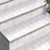 Aluminium Checker Plates 4 stuks Antislip 100x30 cm