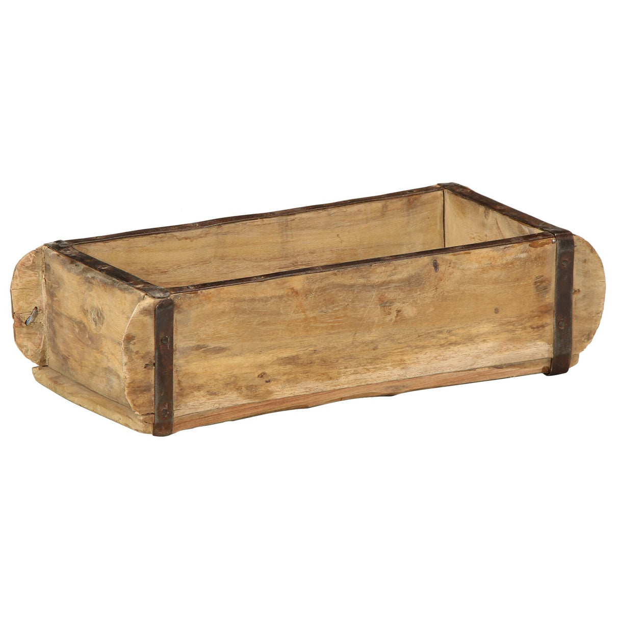 Dienbladen 4 stuks 30x15x9 cm Massief Hout Gerecycled