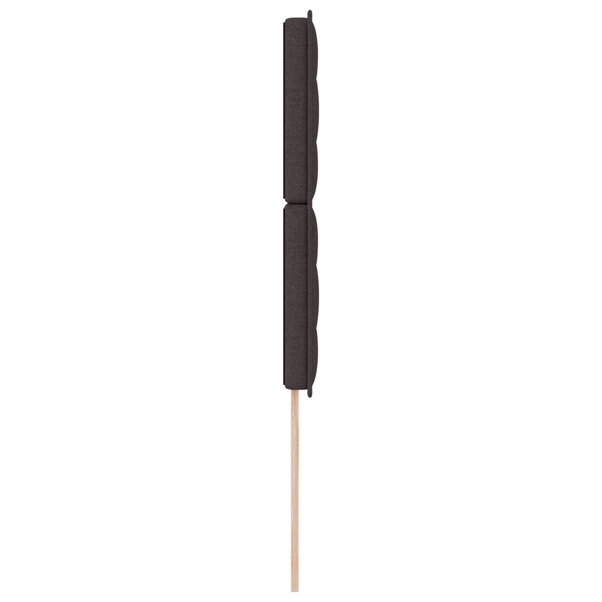 LED Hoofdbord Donkerbruin 100 cm Stof