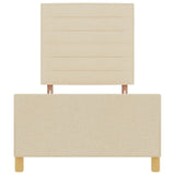 Bedframe - Crème, 90x200 cm, Stof