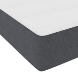 Boxspring Bed met Matras Donkergrijs 80x200 cm Corduroy Stof