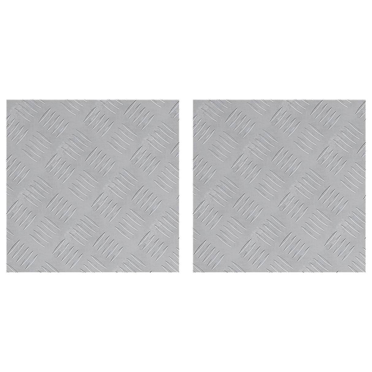 Aluminium Checkerplaten 2 stuks Antislip 40x40 cm