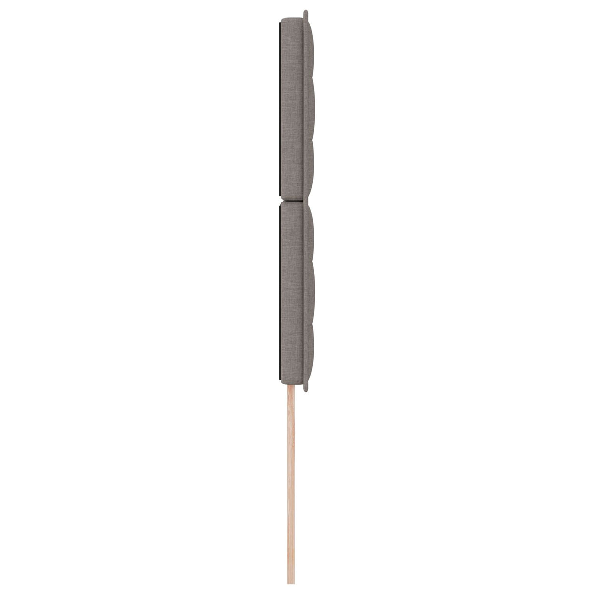 Hoofdbord Taupe Stof 80 cm Rechthoekig Modern Gevoerd