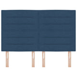 LED Hoofdbord Lijnen Ontwerp Blauw 80 cm Stof