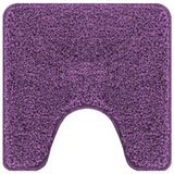 3-delige badmatset Paars Polypropyleen Antislip