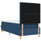 Boxspringbed met Matras & Bank Blauw 80x200 cm Stof