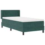 Boxspringbed met Matras Donkergroen 90x190 cm Fluweel