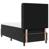 Boxspringbed met Matras & LED Zwart 80x200 cm Fluweel