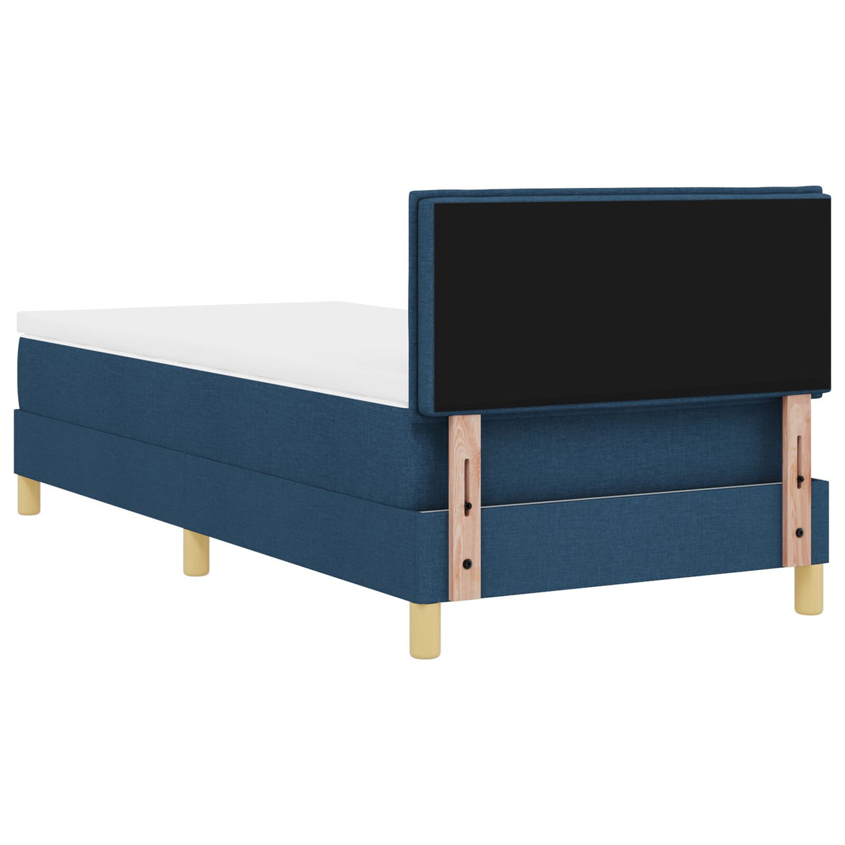 Boxspring Bed met Matras Blauw 80x200 cm Stof