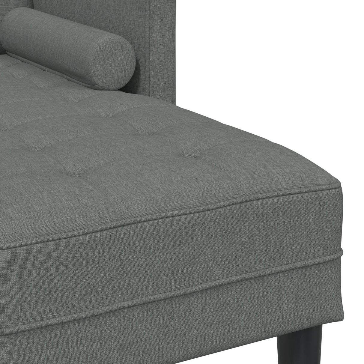 L-vormige Bank Set van 2 Donkergrijs Polyester