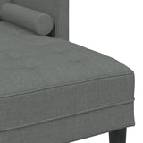 L-vormige Bank Set van 2 Donkergrijs Polyester