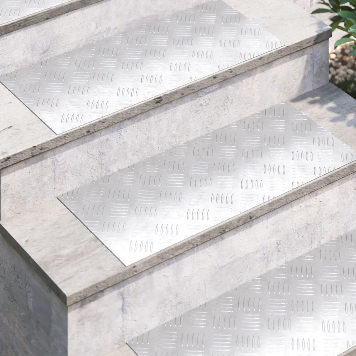 Aluminium Ruitplaten 2 stuks Antislip 70x30 cm