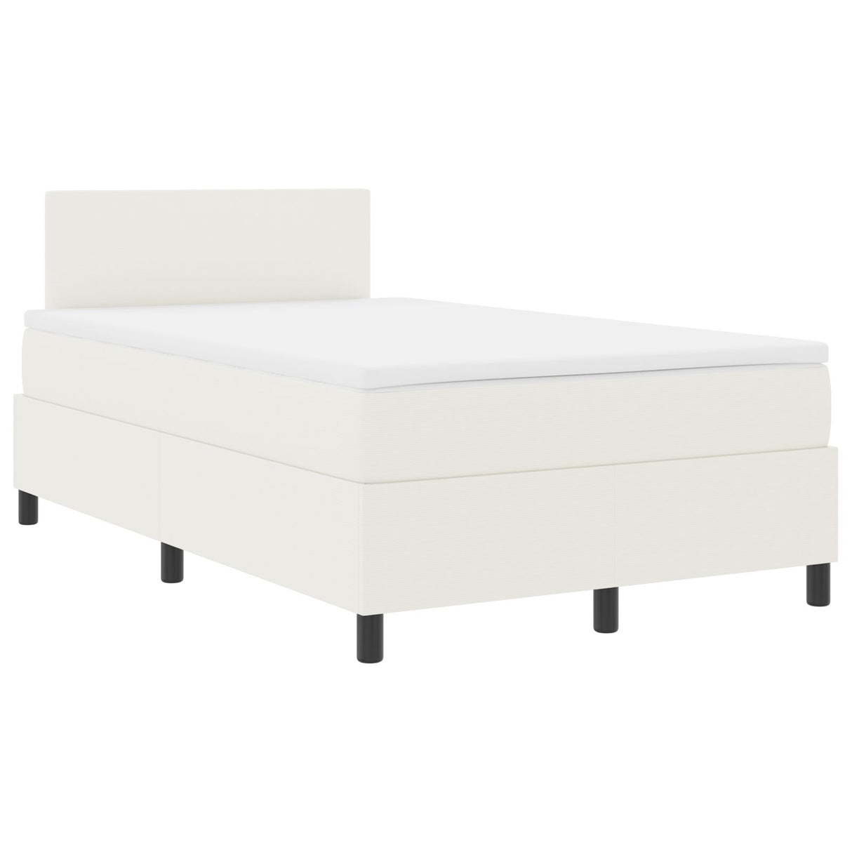 Boxspringbed met Matras Crème Klein Dubbel Corduroy Stof