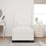 Boxspringbed met Matras Crème 80x200 cm Corduroy Stof