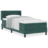 Boxspringbed met Matras Donkergroen 90x190 cm Fluweel