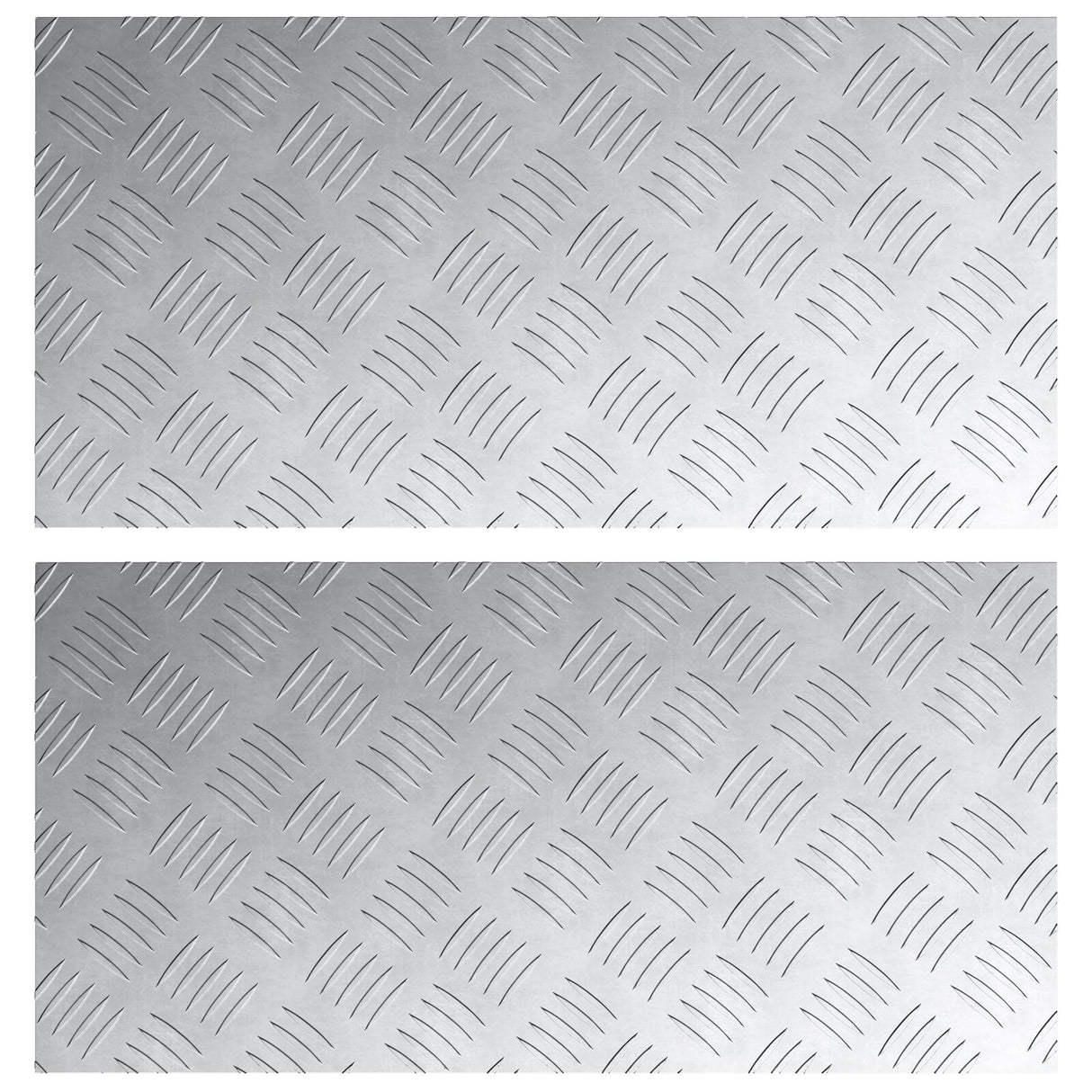 Aluminium Geweven Platen 2 stuks Anti-slip 60x30 cm
