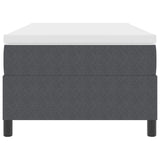 Boxspring Bed met Matras Donkergrijs 80x200 cm Corduroy Stof