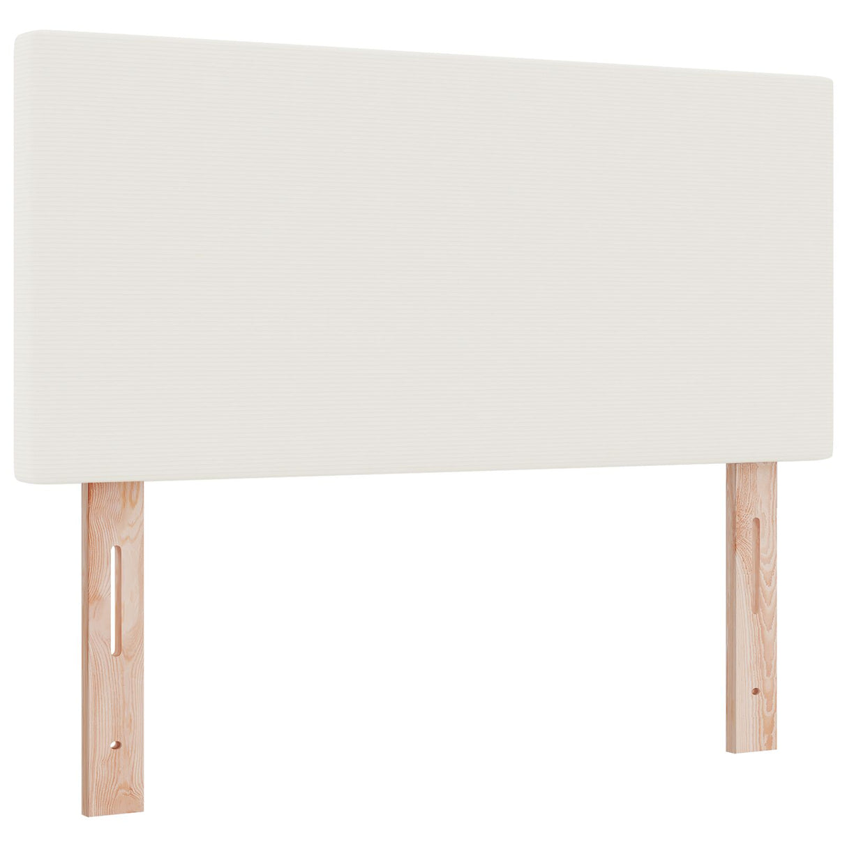Boxspringbed met Matras & LED Crème Eenpersoons Corduroy Stof