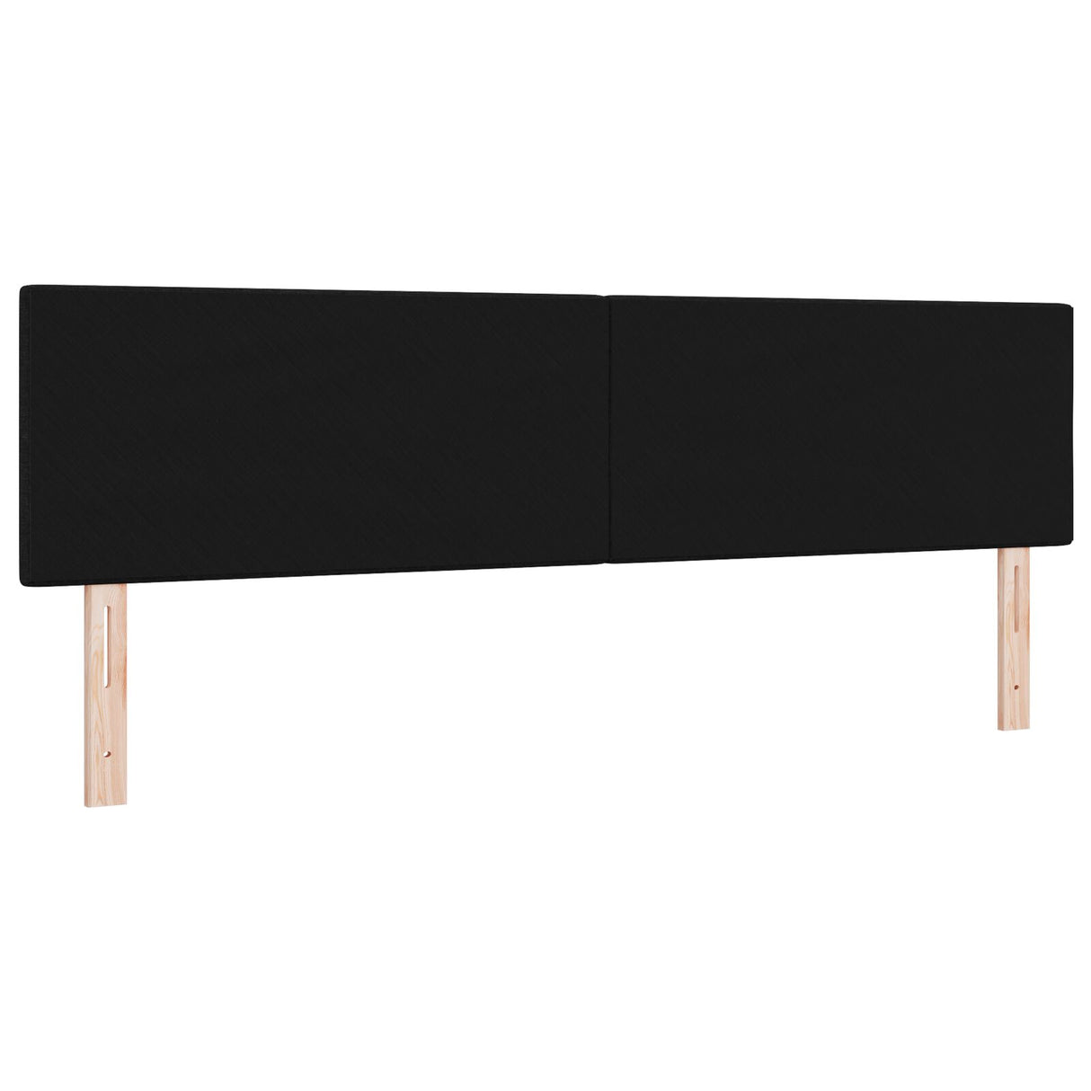 LED Hoofdbord Geplooid Zwart 90 cm Stof