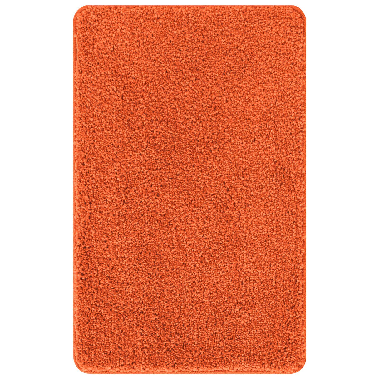 2-delige Badmat Set Oranje Polypropeen Antislip