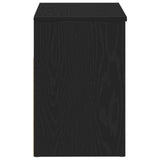 Halbank in Zwart Eiken, 60x30x45 cm, Geëngineerd Hout