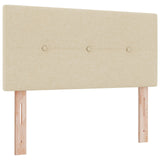Bedframe met Matras Beige Stof 90 x 190 cm Bed Matras