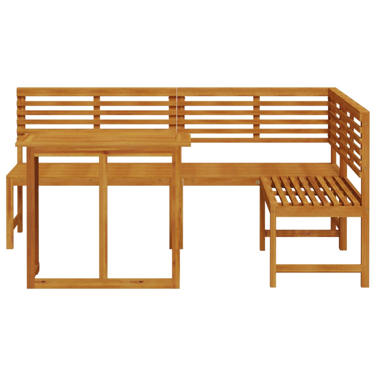 3-delige Tuin Bistro Set van Massief Acaciahout