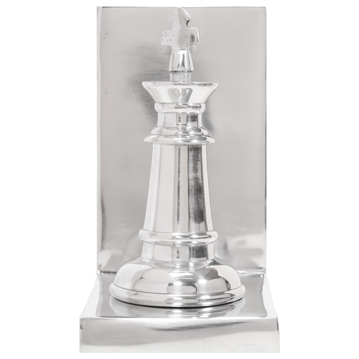 Boekensteunen 2 stuks Zilver 11x12x19,5 cm Aluminium Schaak