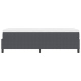 Boxspring Bed met Matras Donkergrijs 80x200 cm Corduroy Stof
