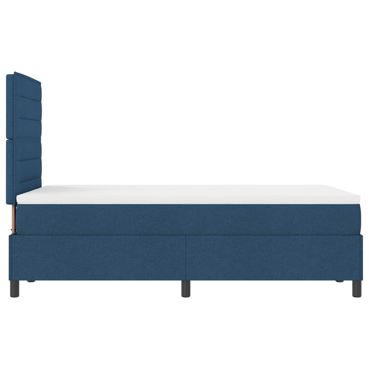 Boxspringbed met matras & LED blauw 120x190 cm Stof